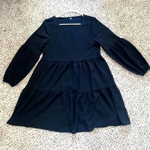 Amazon Black Flowy Dress